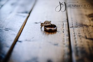 Detail shot of wedding couples wedding rings. This is a must have photo on your wedding day!