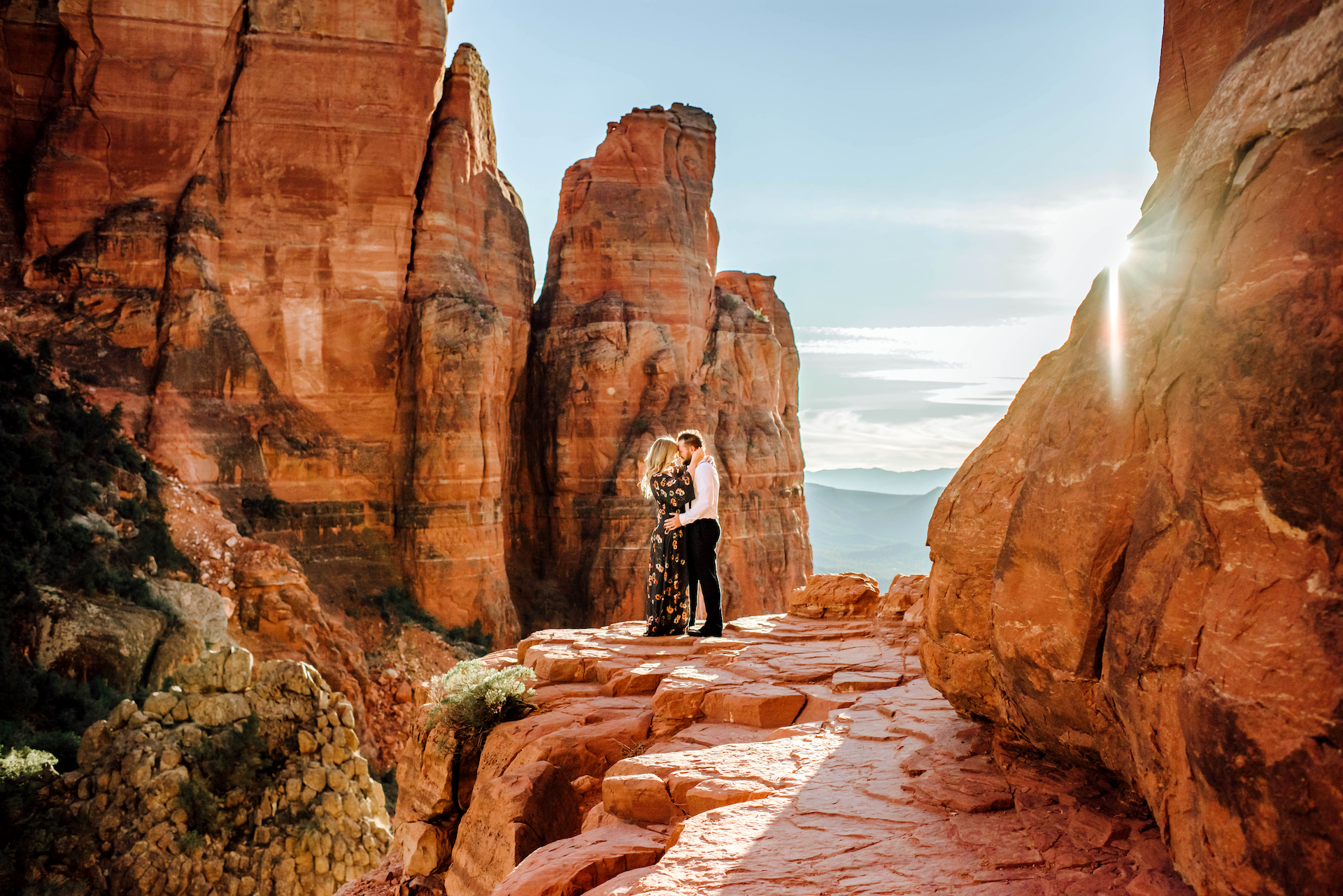 Engagement Session on top of Cathedral Rock in Sedona, AZ