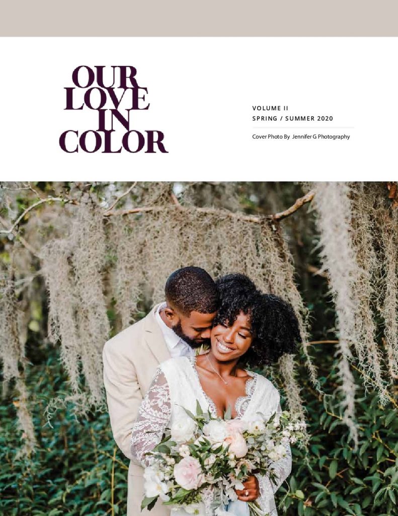 Published Wedding Photographer featured in Our Love in Color Magazine